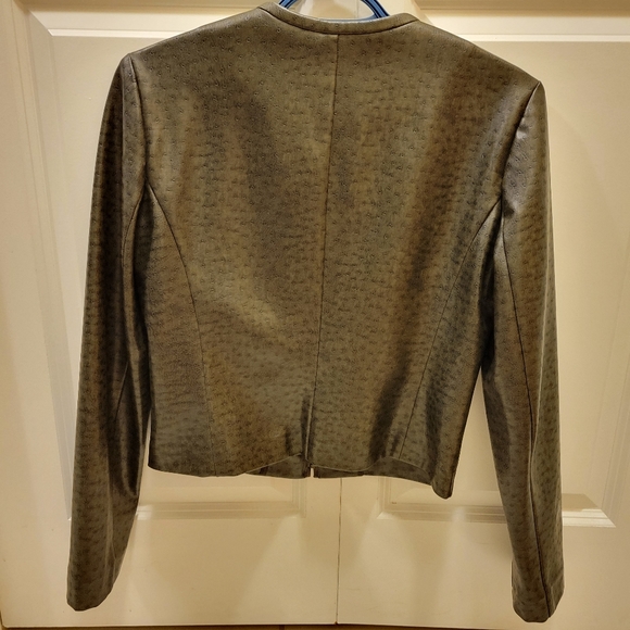 Teenflo faux ostrich leather bomber - Picture 3 of 4